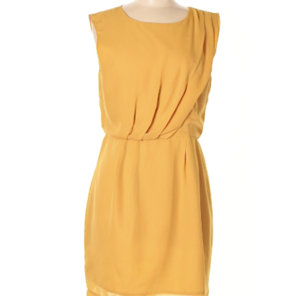 Pink Martini Sleeveless Dark Yellow Dress